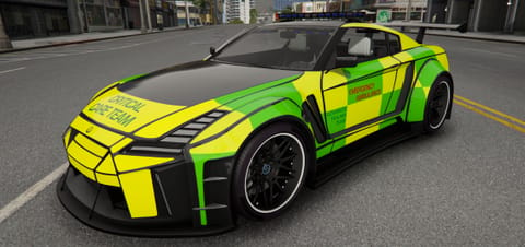 Elegy Widebody — FiveM UK ELS ambulance