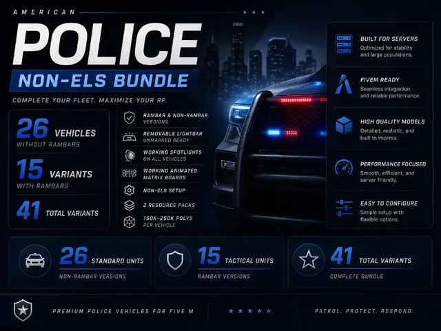 American Police – Non-ELS – Bundle Pack — FiveM car pack